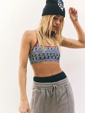 FP Movement Jaquard mini halter bra size XS/S
